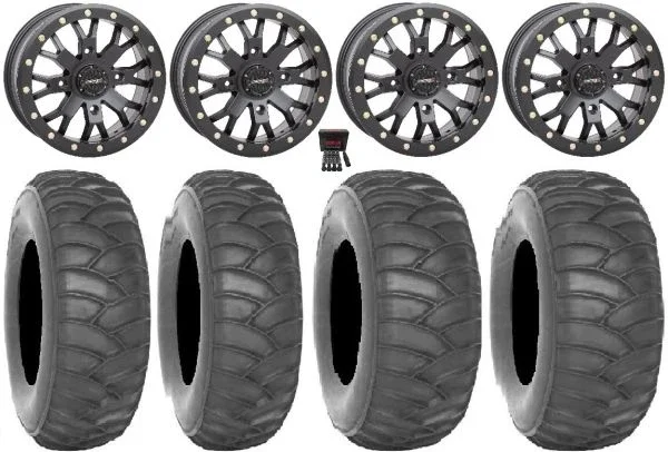 System 3 SB-4 15″ Wheels Bk 32″ SS360/HP Tires Polaris RZR XP 1000 / PRO XP / Ranger XP 900/1000
