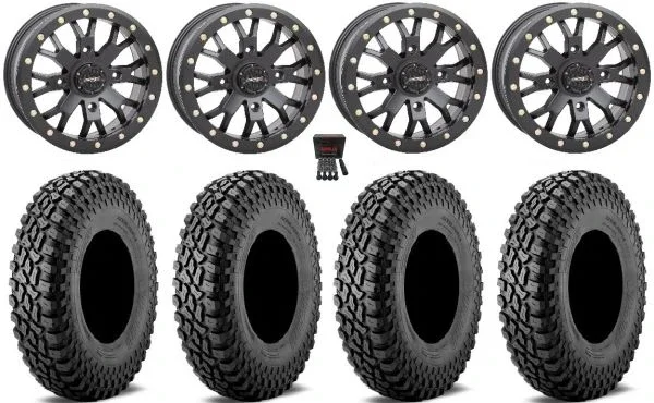System 3 SB-4 15″ Wheels Bk (6+1) 32″ Incursion A/T Tires Polaris RZR XP 1000 / PRO XP / Ranger XP 900/1000