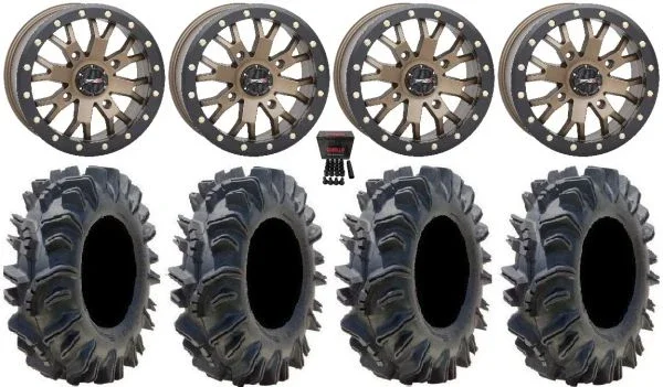 System 3 SB-4 Bronze (6+1/4+3) 14″ Wheels 28″ Terminator Tires Can-Am Defender