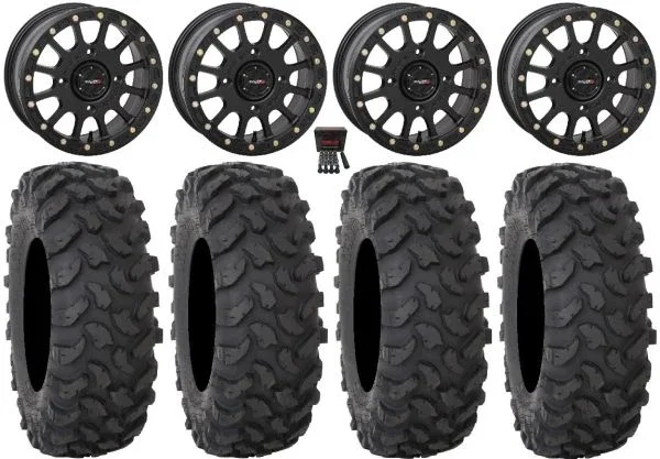 System 3 SB-5 Black 15″ Wheels 35″ XTR370 Tires Polaris RZR XP 1000 / PRO XP / Ranger XP 900/1000