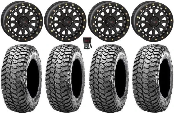 System 3 SB-6 15″ Wheels Black (4+3) 32″ Liberty Tires Polaris RZR XP 1000 / PRO XP / Ranger XP 900/1000