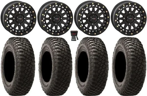 System 3 SB-6 15″ Wheels Black (6+1) 35″ BFG KM3 Tires Polaris RZR XP 1000 / PRO XP / Ranger XP 900/1000