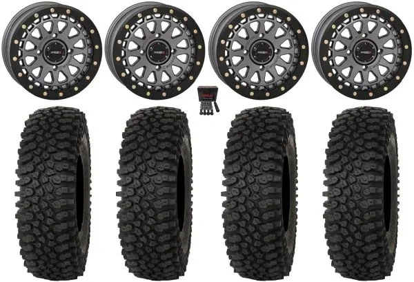 System 3 SB-6 15″ Wheels Gm (5+2) 32″ Roctane ST Tires Kawasaki Teryx Mule