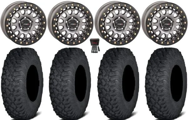 System 3 SB-6 15″ Wheels Gm (6+1) 33″ Coyote Tires CFMoto UForce U10 Pro / U10 XL Pro / ZForce Z10 / Z10-4