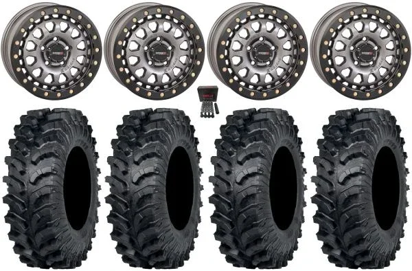System 3 SB-6 15″ Wheels Gm (6+1) 34″ MT911 Tires CFMoto UForce U10 Pro / U10 XL Pro / ZForce Z10 / Z10-4