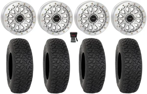 System 3 SB-6 15″ Wheels Machined (6+1) 33″ DX440 Tires Polaris RZR XP 1000 / PRO XP / Ranger XP 900/1000