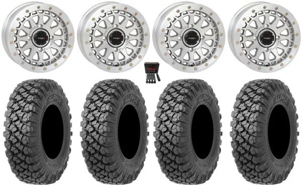 System 3 SB-6 15″ Wheels Machined (6+1) 35″ Alpha Tires Polaris RZR XP 1000 / PRO XP / Ranger XP 900/1000
