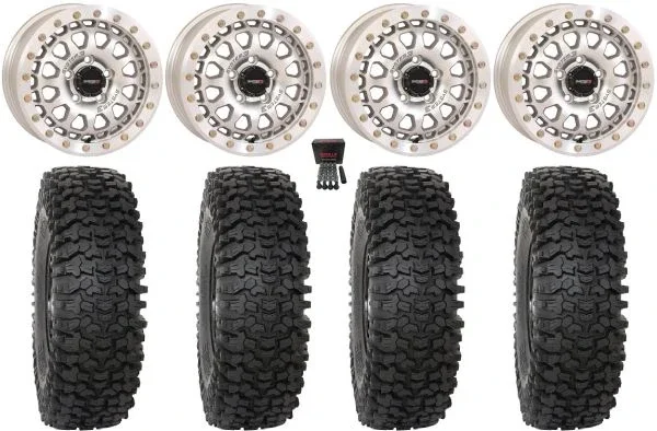 System 3 SB-6 15″ Wheels Mh (6+1) 32″ RC500S Sticky Tires Polaris RZR Turbo R & Pro R Ranger 1500 Xpedition
