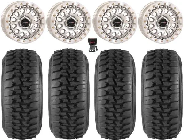System 3 SB-6 15″ Wheels Mh (6+1) 33″ Desert Series Tires Polaris RZR Turbo R & Pro R Ranger 1500 Xpedition