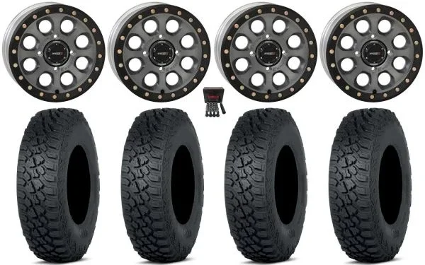 System 3 SB-7 14″ Wheels Ti (4+3) 30″ Tenacity XNR Tires Polaris Sportsman / RZR / Ranger