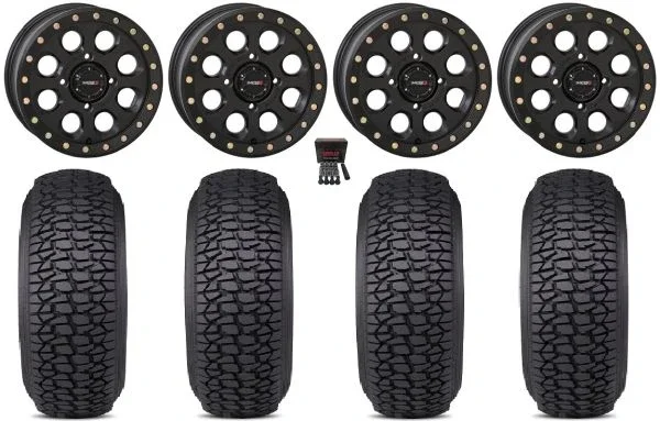 System 3 SB-7 15″ Wheels Black (5+2) 30″ Regulator 2 Tires Polaris Sportsman / RZR / Ranger