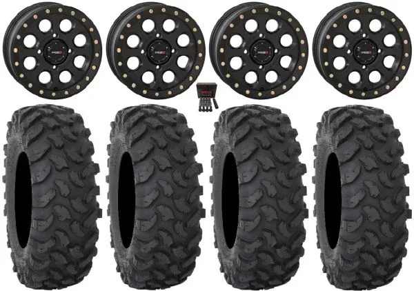 System 3 SB-7 15″ Wheels Black (6+1) 35″ XTR370 Tires Polaris RZR XP 1000 / PRO XP / Ranger XP 900/1000