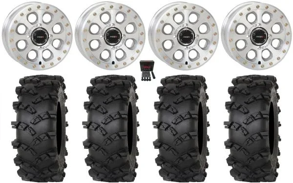 System 3 SB-7 15″ Wheels Mh (5+2) 33″ Outlaw M/T Tires Can-Am Commander Maverick Renegade Outlander Defender