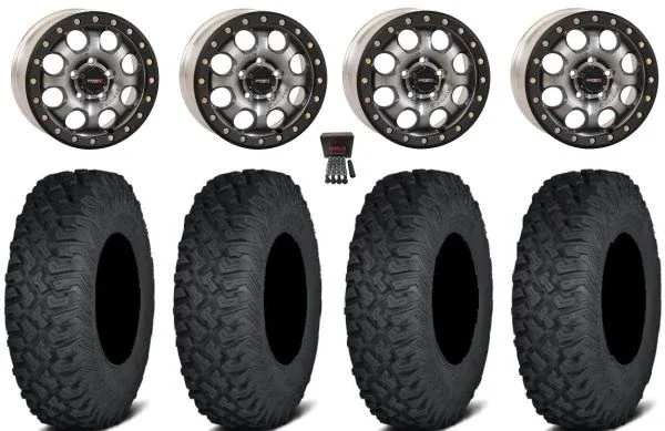 System 3 SB-7 15″ Wheels Ti (4+3) 30″ Coyote Tires CFMoto UForce U10 Pro / U10 XL Pro / ZForce Z10 / Z10-4