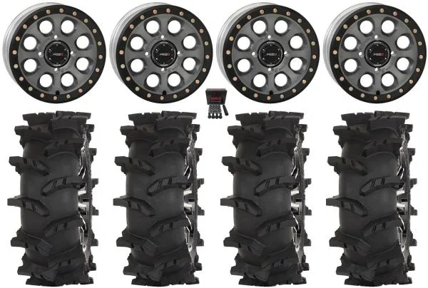 System 3 SB-7 15″ Wheels Ti (6+1) 32″ Outlaw Max Tires Polaris Sportsman / RZR / Ranger