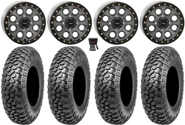 System 3 SB-7 15″ Wheels Titanium (4+3) 32″ RAZR XT Tires Polaris RZR XP 1000 / PRO XP / Ranger XP 900/1000
