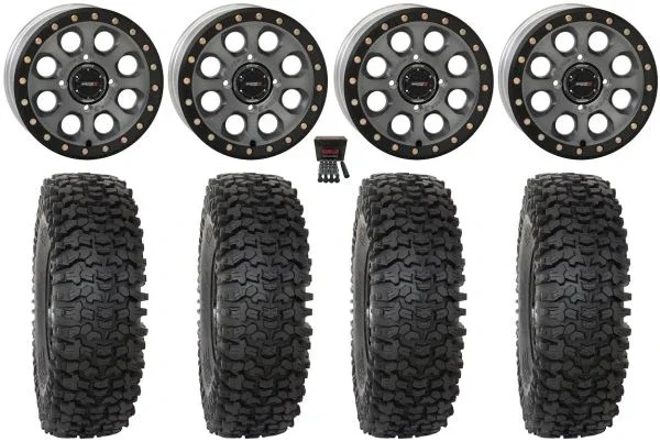 System 3 SB-7 15″ Wheels Titanium (5+2) 32″ RC500 Tires Polaris RZR XP 1000 / PRO XP / Ranger XP 900/1000