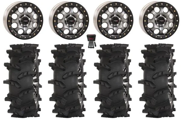 System 3 SB-7 Bdlk 15″ Wheels Ti (6+1) 32″ Outlaw Max Tires CFMoto UForce U10 Pro / U10 XL Pro / ZForce Z10 / Z10-4