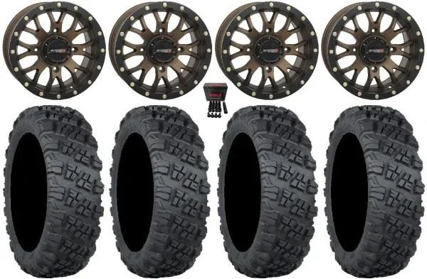System 3 ST-3 15″ Wheels Br 35″ Versa Cross V3 Tires Can-Am Commander Maverick Renegade Outlander Defender