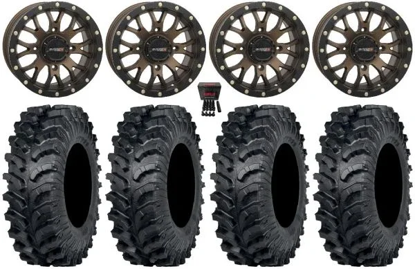 System 3 ST-3 15″ Wheels Bronze 32″ MT911 Tires Polaris Sportsman / RZR / Ranger