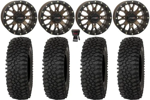 System 3 ST-3 15″ Wheels Bronze 35″ Roctane ST Tires Can-Am Maverick X3 / Honda Pioneer 1000 / Talon