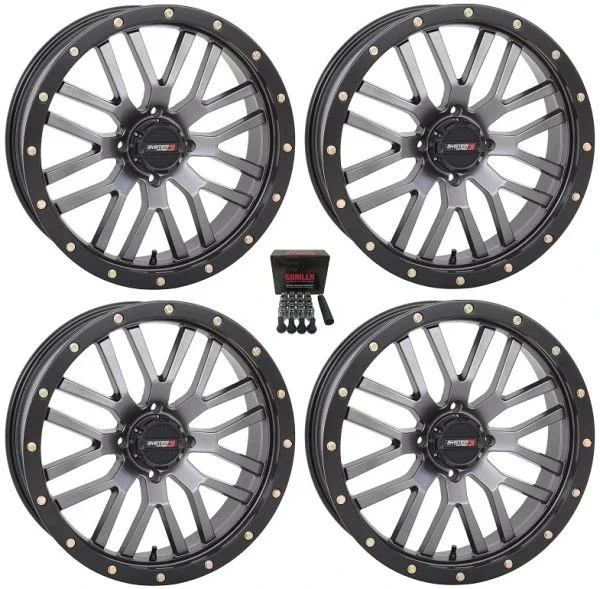 System 3 ST-3 Gunmetal ATV Wheels 22″ Sportsman 550 850 1000