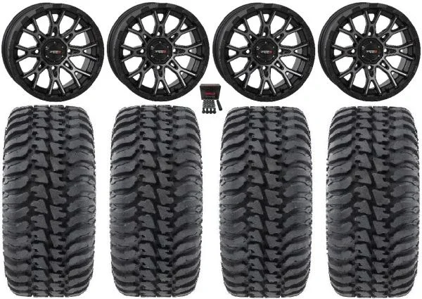 System 3 ST-6 14″ Wheels Dark Tint 28″ Regulator Tires Polaris Sportsman / RZR / Ranger
