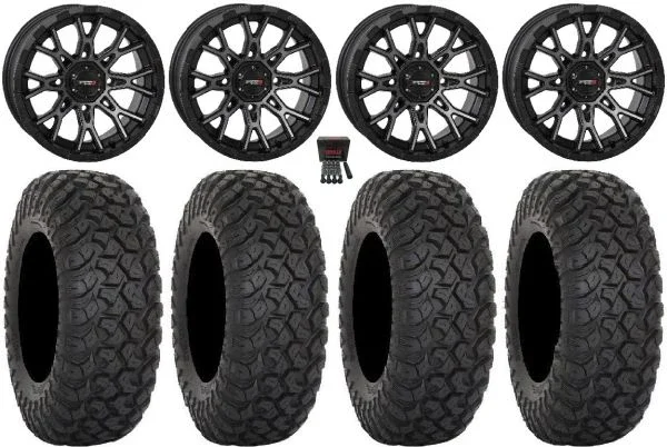 System 3 ST-6 14″ Wheels Dark Tint 30″ RT320 Tires Polaris RZR XP 1000 / PRO XP / Ranger XP 900/1000