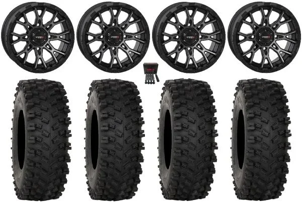 System 3 ST-6 14″ Wheels Dark Tint 32″ ATX470 Tires Polaris RZR XP 1000 / PRO XP / Ranger XP 900/1000