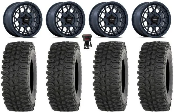Technic KS139 15″ Wheels Blue 33″ BDC Tires CFMoto UForce U10 Pro / U10 XL Pro / ZForce Z10 / Z10-4