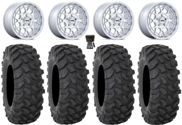 Technic KS139 15″ Wheels Silver 32″ XTR370 Tires CFMoto UForce U10 Pro / U10 XL Pro / ZForce Z10 / Z10-4