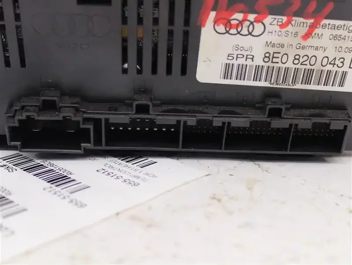 Temp Climate AC Heater Control Audi A4 S4 2002 02 2003 03 2004 04 2005 05 – 518926