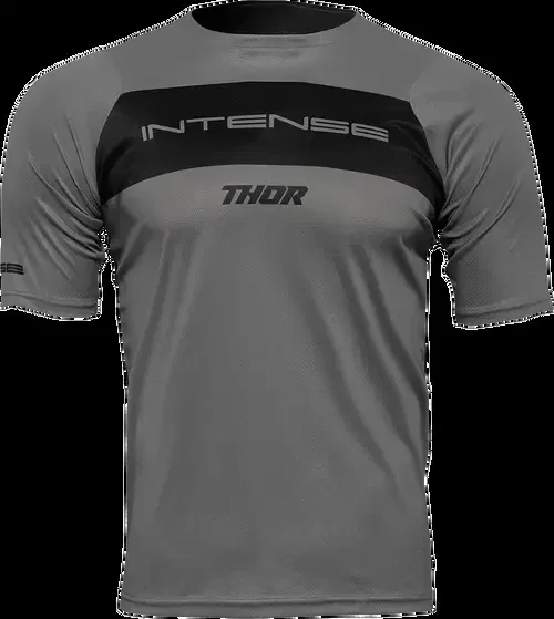THOR Intense Assist Fits Dart Short-Sleeve Jersey – Gray/Black – Medium
