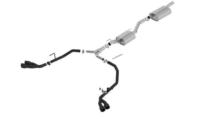 Touring Cat-Back Exhaust for Jeep Gladiator 3.6L 2020+ | #140814CB | Borla