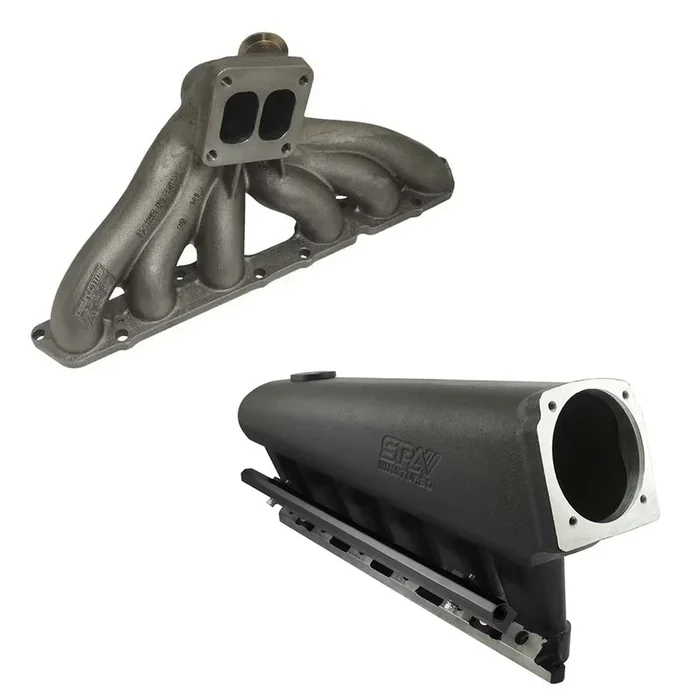 TOYOTA SUPRA LEXUS IS300 GS 2JZ-GE T4 TWIN SCROLL TURBO MANIFOLD + INTAKE MANIFOLD 6 INJECTOR – PRE SALE