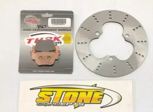 Tusk Brake Pads Sintered Metal & OEM ROTOR HONDA TRX450R TRX450ER 2004-2014