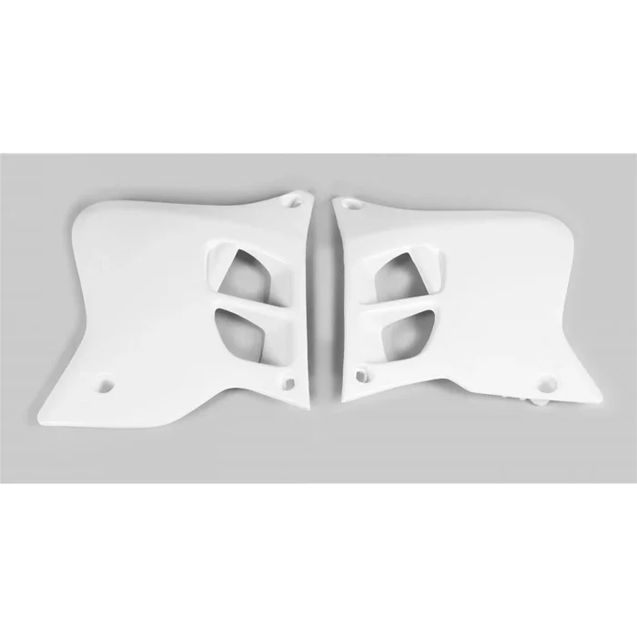 UFO Plastics Radiator Shrouds for Yamaha White [MPN: YA02856-046]
