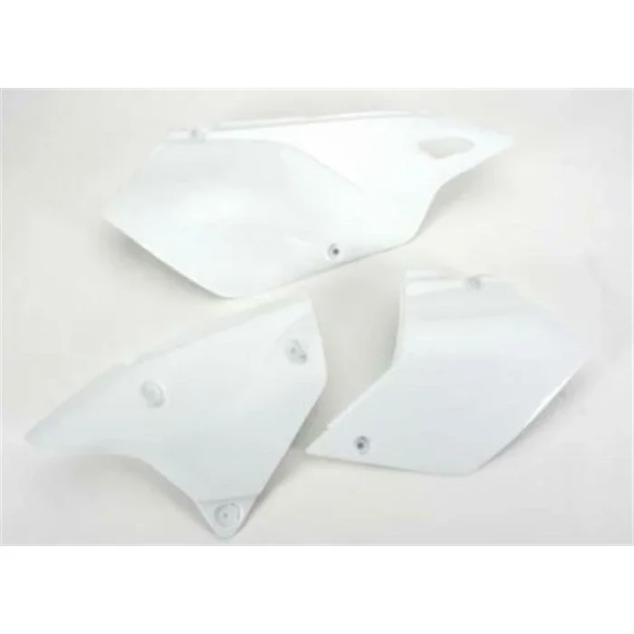 UFO Plastics Side Number Plates For Suzuki White [MPN: SU02946-041]