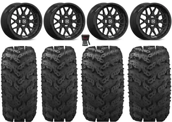 Valor V03 14″ Wheels Black 27″ Reptile Tires Polaris RZR XP 1000 / PRO XP / Ranger XP 900/1000