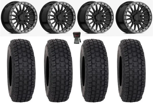 Valor V06 Bdlk 15″ Wheels GB 32″ RX600 Tires CFMoto UForce U10 Pro / U10 XL Pro / ZForce Z10 / Z10-4