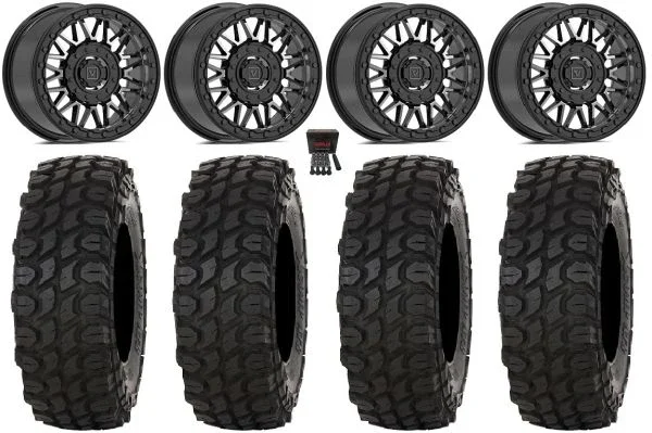 Valor V08 Beadlock 15″ Wheels Dark Tint 32″ XComp ATR Tires Polaris RZR XP 1000 / PRO XP / Ranger XP 900/1000
