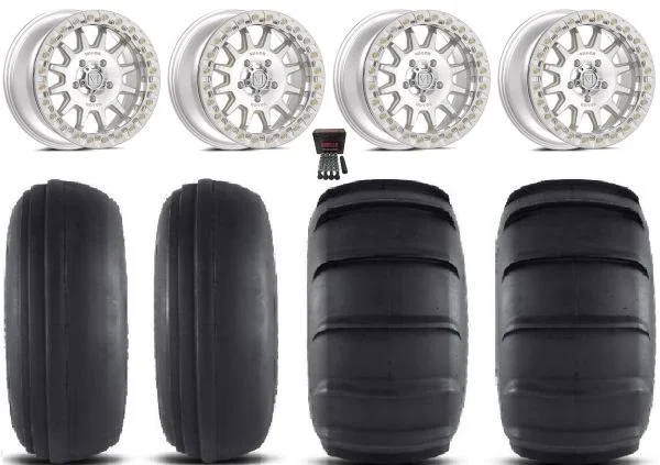 Valor V09 Bdlk 15″ Wheels Mh 32″ SandSlinger Tires CFMoto UForce U10 Pro / U10 XL Pro / ZForce Z10 / Z10-4