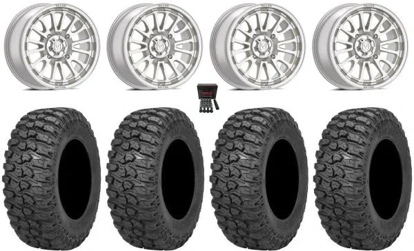 Valor V14 15″ Wheels Machined 30″ Trail Saw 2.0 Tires Can-Am Commander Maverick Renegade Outlander Defender