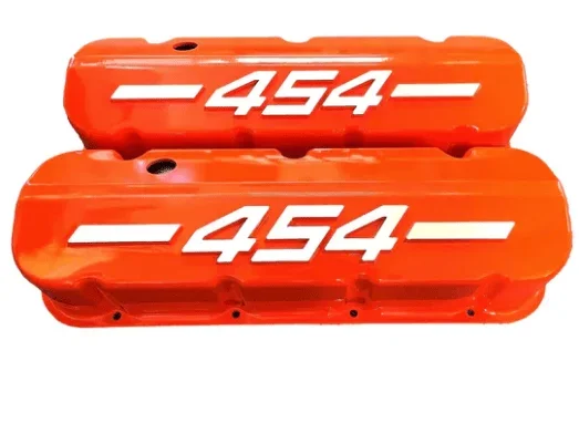 Valve Covers: BBC 454 Orange Tall**