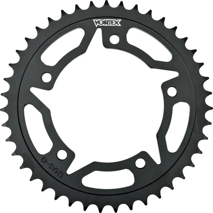 VORTEX REAR SPROCKET STEEL 45T-520 BLK SUZ/TRI