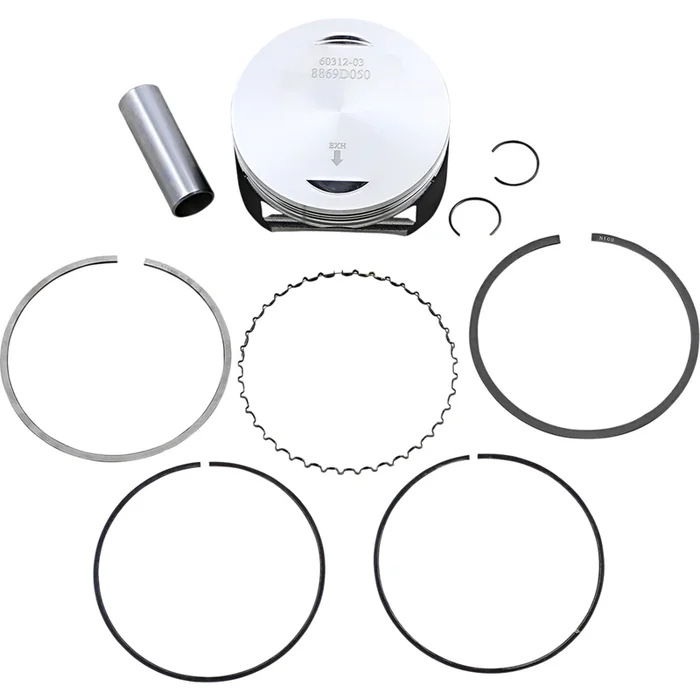 WOSSNER 0910-6113 8869DA Piston Kit for 4 Stroke Piston Kit – 86.45 mm – Honda
