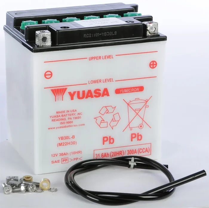 Yuasa 49-1899 YUAM22H30 BATTERY YB30L-B CONVENTIONAL